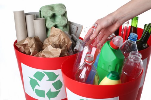 Waste disposal and recycling during house clearance